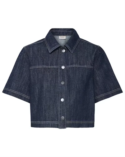 Fransa - FRLija Skjorte - Dark Blue Denim